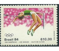 C1382 XXIII OLIMPÍADAS DE LOS ANGELES  1984 SALTO EMA ALTURA MINT 3574